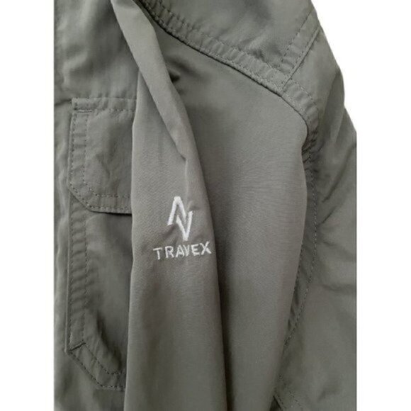 Eddie Bauer Travex Long Sleeve Button Down Olive Green Shirt Men’s TL - Picture 5 of 9